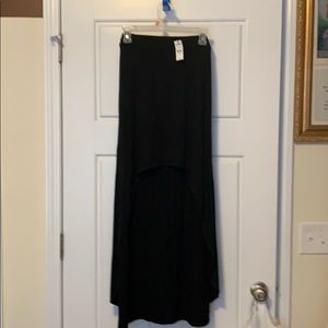 Express black skirt size M high low